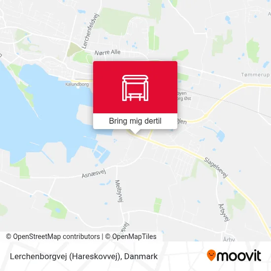 Lerchenborgvej (Hareskovvej) kort