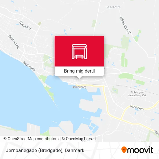 Jernbanegade (Bredgade) kort