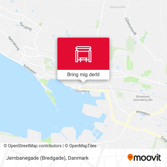 Jernbanegade (Bredgade) kort