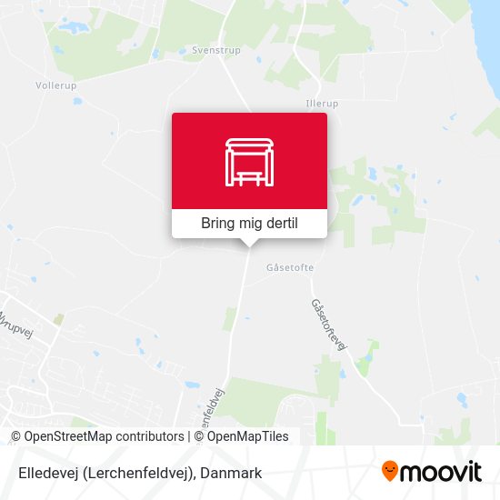 Elledevej (Lerchenfeldvej) kort