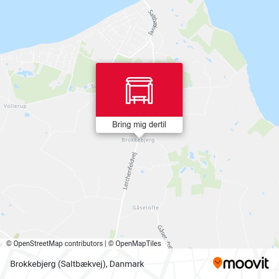 Brokkebjerg (Saltbækvej) kort