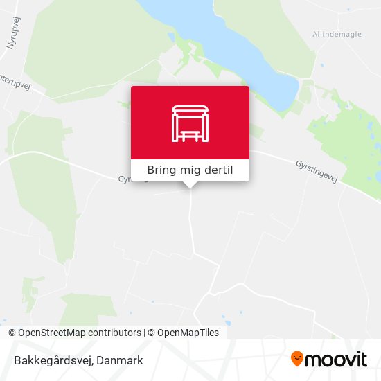 Bakkegårdsvej kort