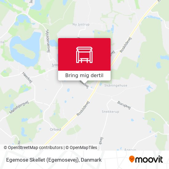 Egemose Skellet (Egemosevej) kort