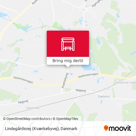 Lindegårdsvej (Kværkebyvej) kort