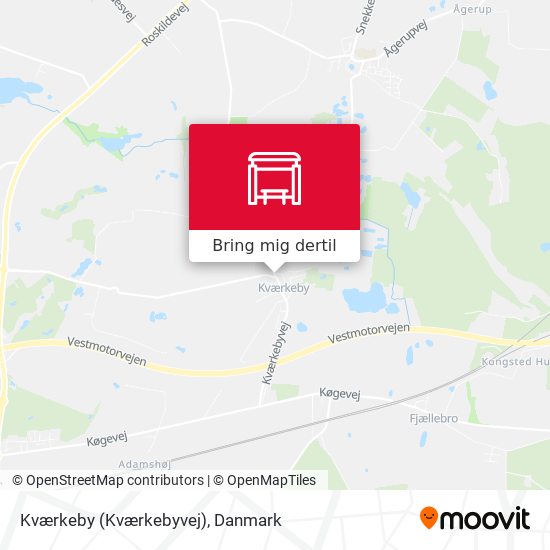 Kværkeby (Kværkebyvej) kort