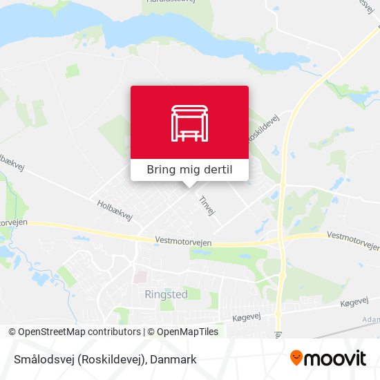Smålodsvej (Roskildevej) kort