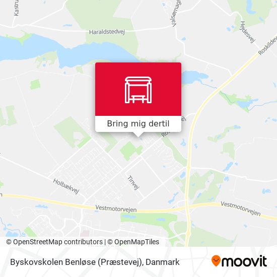 Byskovskolen Benløse (Præstevej) kort