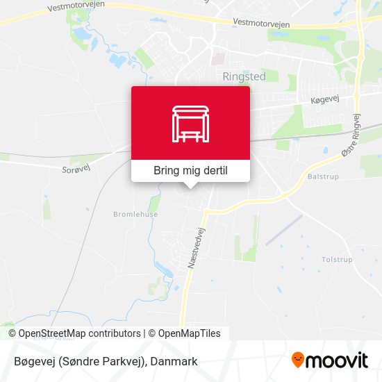 Bøgevej (Søndre Parkvej) kort