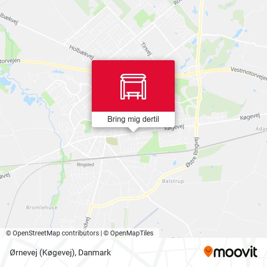 Ørnevej (Køgevej) kort