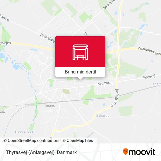 Thyrasvej (Anlægsvej) kort