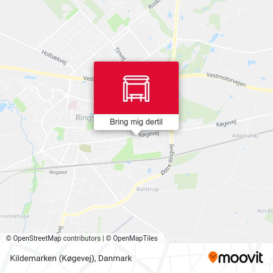 Kildemarken (Køgevej) kort