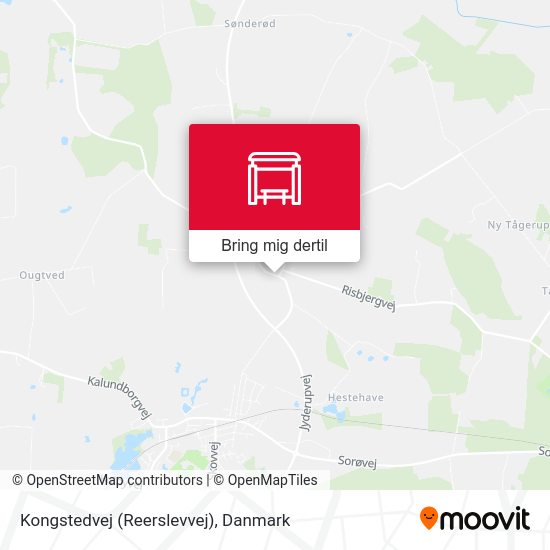 Kongstedvej (Reerslevvej) kort