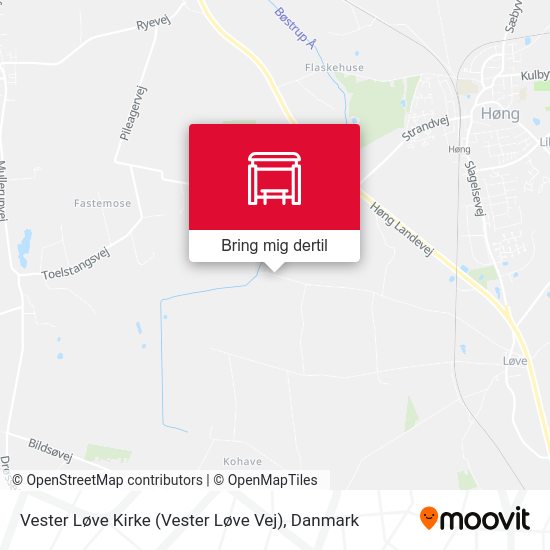Vester Løve Kirke (Vester Løve Vej) kort