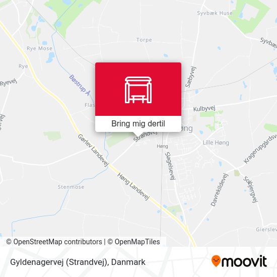 Gyldenagervej (Strandvej) kort