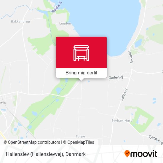 Hallenslev (Hallenslevvej) kort