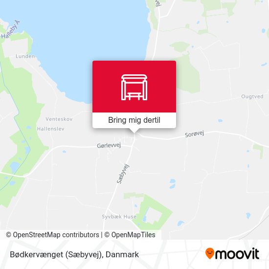 Bødkervænget (Sæbyvej) kort