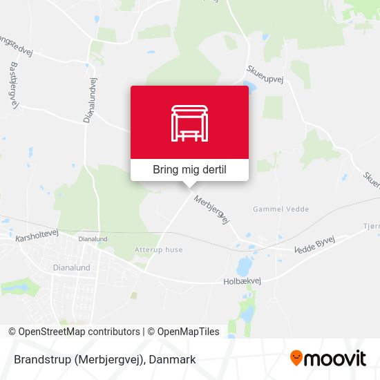 Brandstrup (Merbjergvej) kort