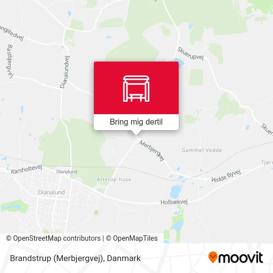 Brandstrup (Merbjergvej) kort