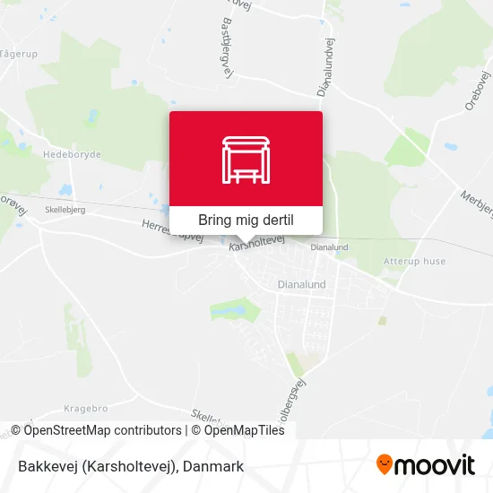 Bakkevej (Karsholtevej) kort