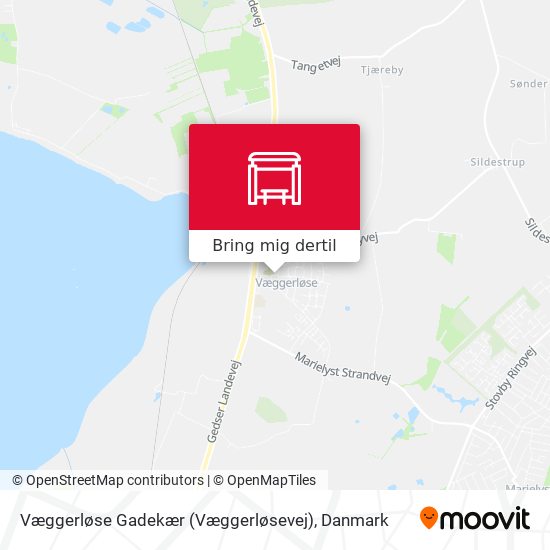 Væggerløse Gadekær (Væggerløsevej) kort