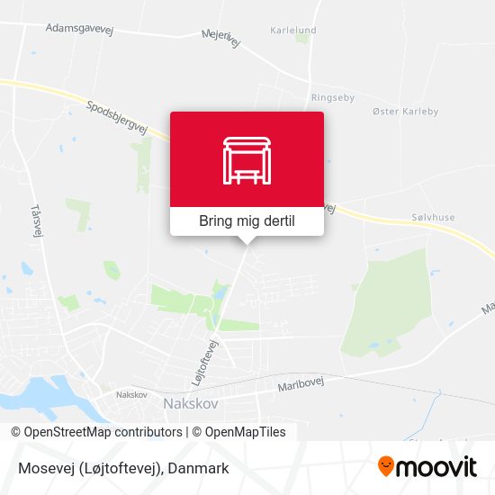 Mosevej (Løjtoftevej) kort