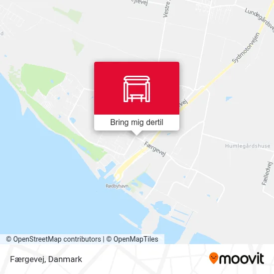 Færgevej kort