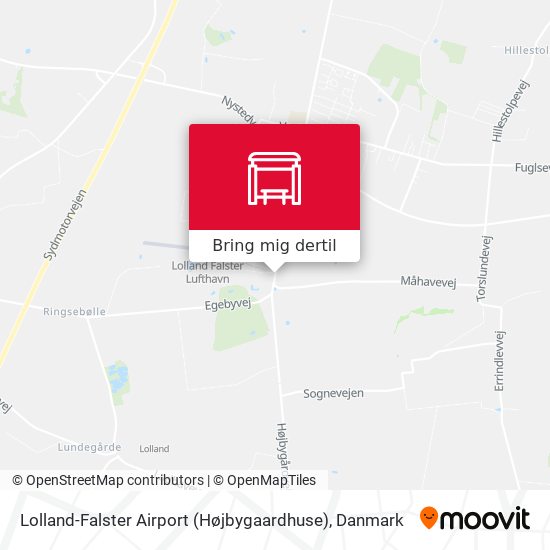 Lolland-Falster Airport (Højbygaardhuse) kort