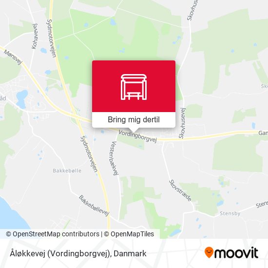 Åløkkevej (Vordingborgvej) kort