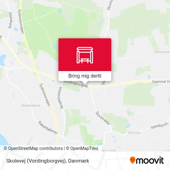 Skolevej (Vordingborgvej) kort