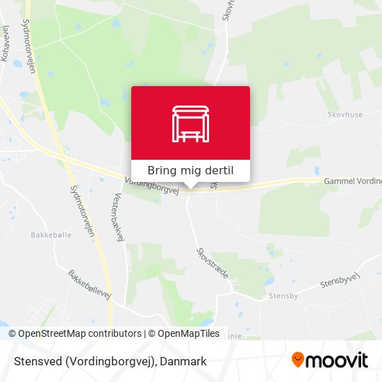 Stensved (Vordingborgvej) kort