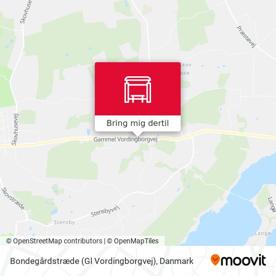 Bondegårdstræde (Gl Vordingborgvej) kort