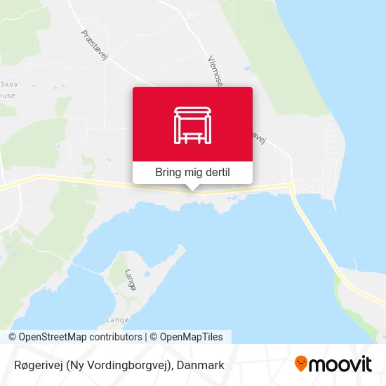 Røgerivej (Ny Vordingborgvej) kort