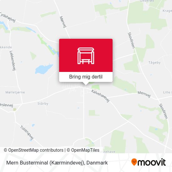 Mern Busterminal (Kærmindevej) kort