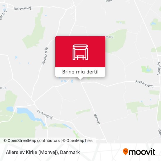 Allerslev Kirke (Mønvej) kort