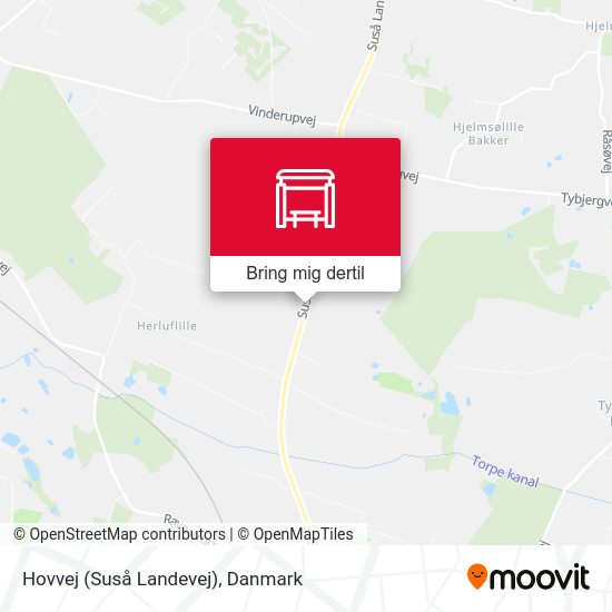 Hovvej (Suså Landevej) kort