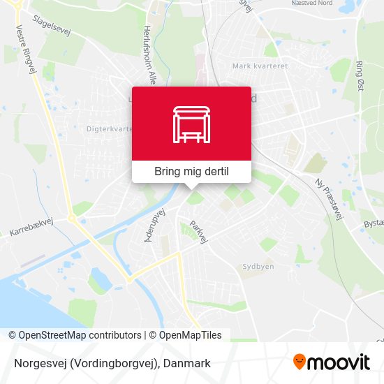 Norgesvej (Vordingborgvej) kort