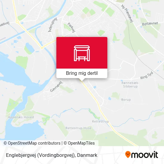 Englebjergvej (Vordingborgvej) kort