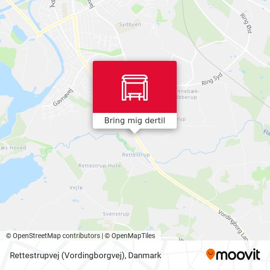 Rettestrupvej (Vordingborgvej) kort