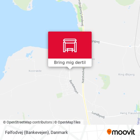 Følfodvej (Bankevejen) kort