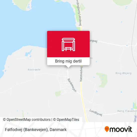 Følfodvej (Bankevejen) kort