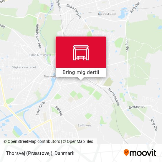 Thorsvej (Præstøvej) kort