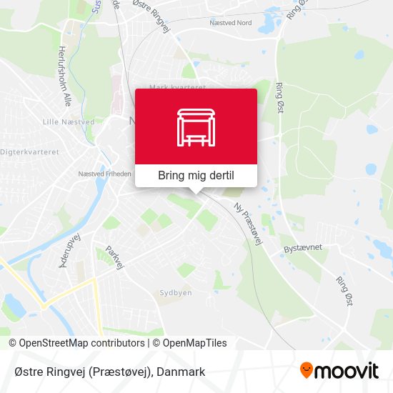 Østre Ringvej (Præstøvej) kort