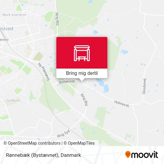 Rønnebæk (Bystævnet) kort