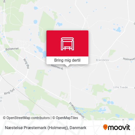 Næstelsø Præstemark (Holmevej) kort