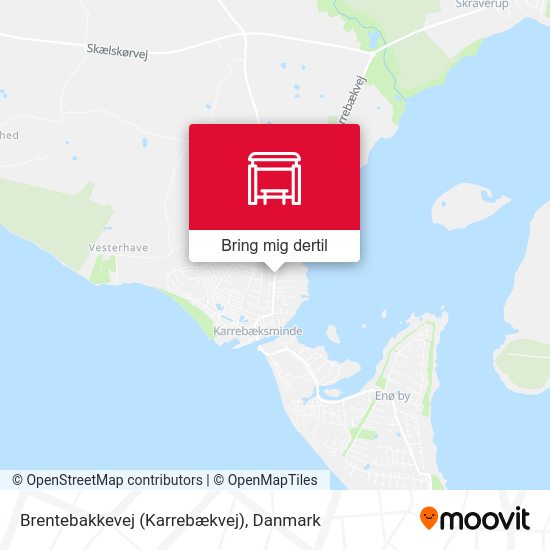Brentebakkevej (Karrebækvej) kort