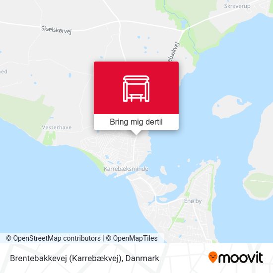 Brentebakkevej (Karrebækvej) kort