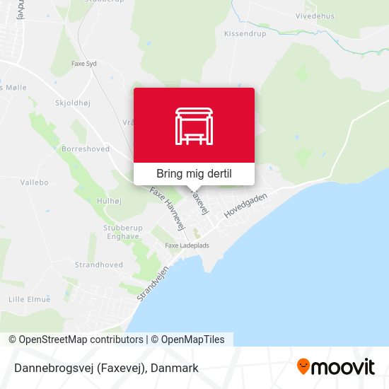 Dannebrogsvej (Faxevej) kort