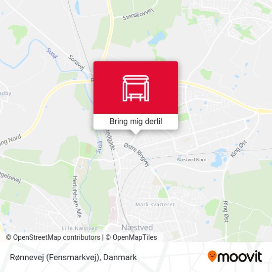 Rønnevej (Fensmarkvej) kort