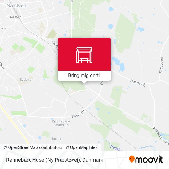 Rønnebæk Huse (Ny Præstøvej) kort