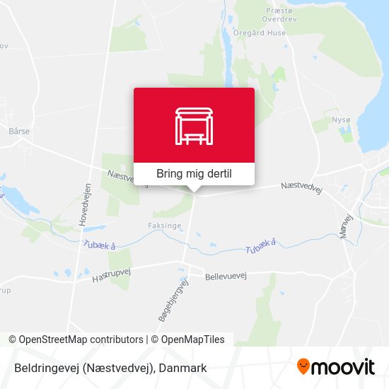 Beldringevej (Næstvedvej) kort